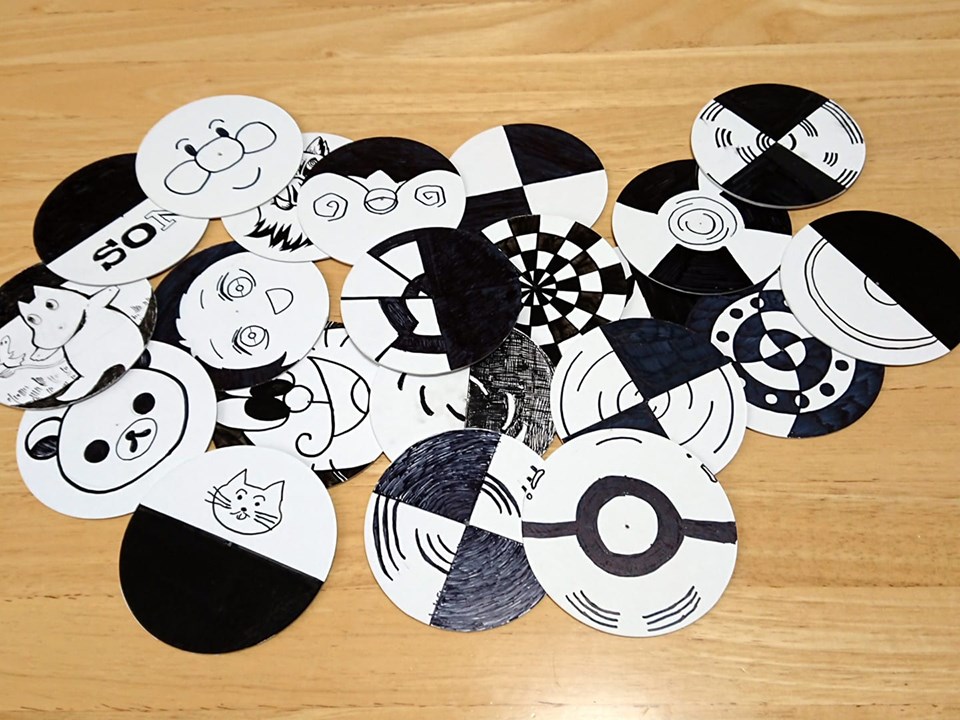 ベンハムトップ作り♪主観色見えるかな？